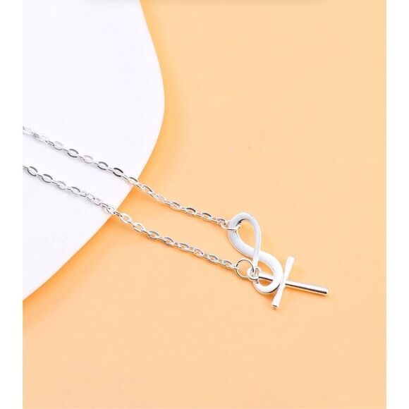 Cross Lariat Necklace - Picture 2 of 7